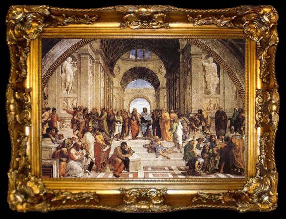 framed  Raphael The School of Athens, ta009-2