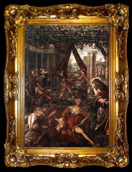 framed  Tintoretto La Probatica Piscina, ta009-2