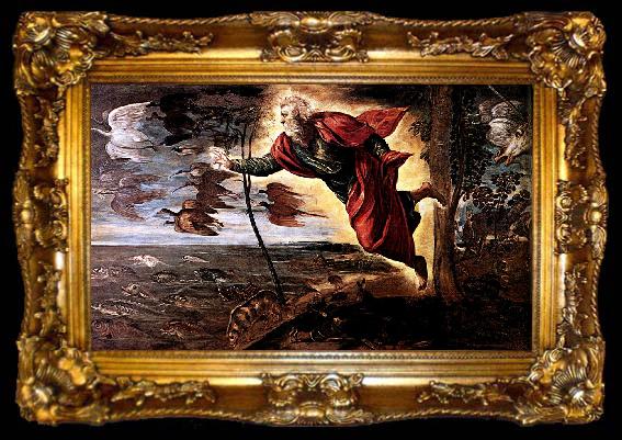 framed  Tintoretto Creation of the Animals, ta009-2