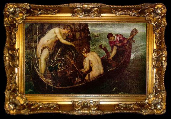 framed  Tintoretto The Deliverance of Arsinoe, ta009-2