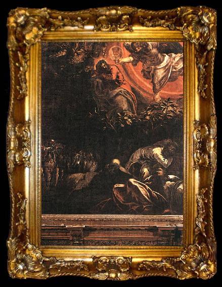 framed  Tintoretto The Prayer in the Garden, ta009-2