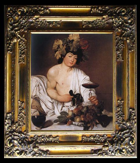 framed  Caravaggio Youthful Bacchus, Ta014