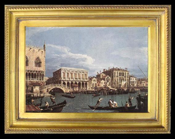 framed  Canaletto The Molo and the Riva degli Schiavoni from the Bacino di San Marco, Ta031