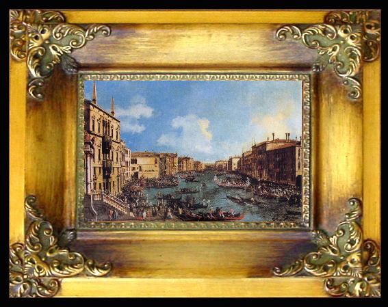 framed  Canaletto Regatta on the Canale Grande, Ta040
