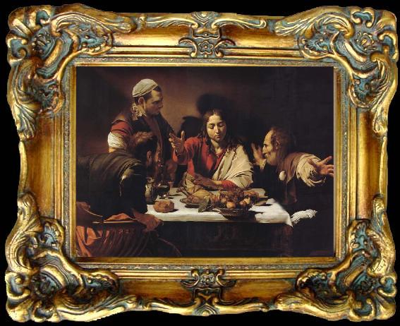 framed  Caravaggio The Supper at Emmaus, Ta045