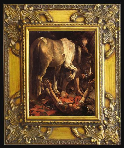 framed  Caravaggio The conversion of St. Paul, Ta070
