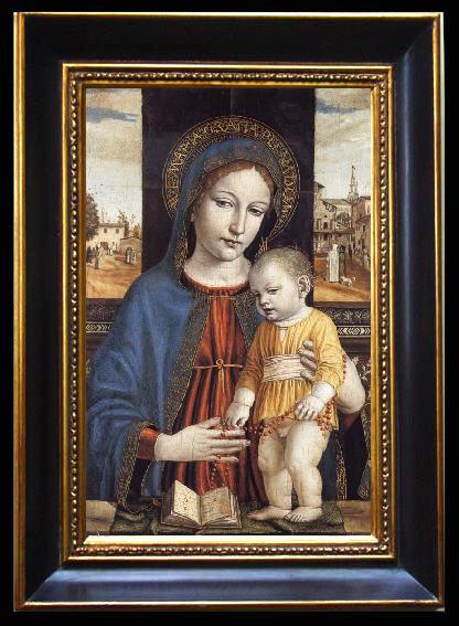 framed  Bergognone The Virgin and Child, Ta093