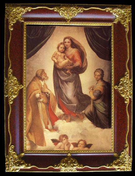 framed  Raphael Sistine Madonna, Ta119-3