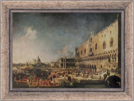 framed  Canaletto The Arrival of the French Ambassador in Venice, Ta3071-1