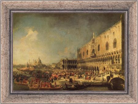 framed  Canaletto The Reception of the French Ambassador in Venice, Ta3071-1