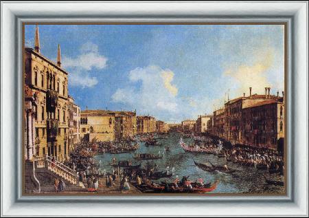 framed  Canaletto Regatta on the Canale Grande, Ta3123-3