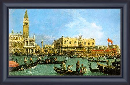 framed  Canaletto The Basin of San Marco on Ascension Day, Ta3139-1